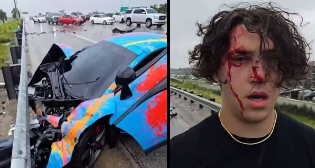 Jack 'The Dumbass' Doherty Crashes His McLaren Looking At His Phone While Driving