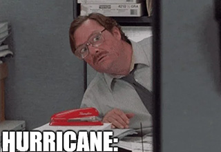 <p dir="ltr">Hurricane Milton is currently swirling over the Gulf of Mexico, gaining speed, and prepping to slam into Florida. It’s potentially one of the scariest hurricanes ever recorded, and certainly the scariest thing named Milton. Once it touches land, it’ll cast its large shadow over the Sunshine State, and the results won’t be anything to laugh at.</p><p data-empty="true"><br></p><p dir="ltr">So in this waiting room of devastation, let’s laugh while we still can.&nbsp;</p><p dir="ltr"><br></p><p dir="ltr">The internet is churning out hurricane memes, <em>Office Space </em>references, and Florida Man content just as fast as the deadly winds down there. Take a look, have a laugh, and get ready for the storm.&nbsp;</p>