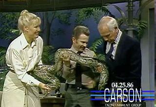 <p>Of all the star-studded guests that dropped by <em>The Tonight Show</em> during Johnny Carson's three decades as host, none quite compare to the menagerie of animals that lit up the stage. Whether they were sweet singing dogs or an irate elephant shrew, Carson's four — or sometimes six or eight-legged — guests were truly ones for the ages.&nbsp;</p><p><br></p><p>From a very presumptuous python to an adorable baby ape, here are the 20 craziest animal appearances from <em>The Tonight Show Starring Johnny Carson</em>.</p>