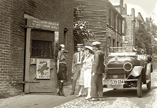 <p>Cracking open a cold one with the boys was much more complicated in the days of prohibition. In order to get their fill of drinks and dancing, the party animals of the '20s and early '30s headed to speakeasies, where a secret codeword and a card could get you into the wildest ragers in town.&nbsp;</p><p><br></p><p>From dancing patrons to the eyes of the bouncer, here are 20 images from Prohibition-era speakeasies you won't need a password to see.&nbsp;</p>