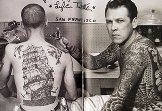 <p dir="ltr">Tattoos have hit a lot of the mainstream these days. Almost every hipster with a tech job is walking around covered head to toe in bad stick and poke tats that they’ll probably regret one day. But way back when, getting ink was a lot less common. It was reserved for Japanese mafiosos, bikers and particularly sailors in the navy.</p><p data-empty="true"><br></p><p dir="ltr">The tradition of getting nautical ink was started when U.S. and British navy men observed Polynesian sailors and admired their insanely cool traditional tattoos. They then formed their own culture around it, and by the 1940s, every guy on a ship looked like a canvas of masculine artistry. The vintage photos of these guys are some of the coolest throwback snapshots ever, and they make every liberal arts kid with a sleeve look like the pathetic land dwellers that they are.&nbsp;</p>