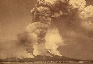 <p>Of all the loud noises that have ever graced our ears — sonic booms, blue whales, and chewing popcorn in an otherwise silent movie theater — none compare to the Krakatoa eruption of 1883. Allegedly deafening anyone within a 10-mile radius, this turn-of-the-century volcanic explosion is one for the books — and a whole host of otolaryngologists.</p><p><br></p><p>From the island's history to its lasting legacy (hint: you've probably seen it in a painting) here are 10 pics about the loudest sound ever.&nbsp;</p>