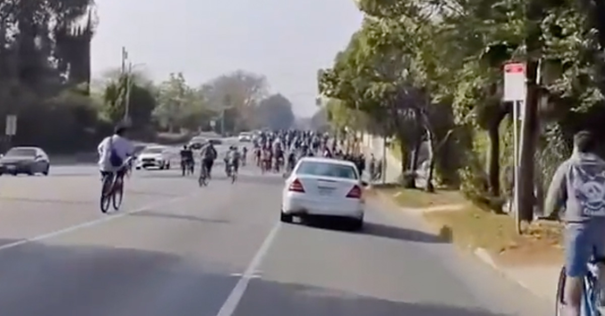 Someone Drove a Car Through a Bunch of Cyclists (For Lazy, Non-Terroristic Reasons)