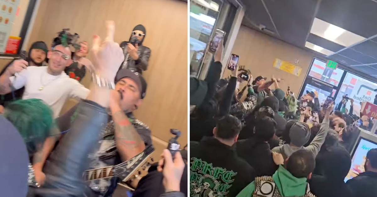 Gutter Punk Band Throws Impromptu Show in McDonald’s