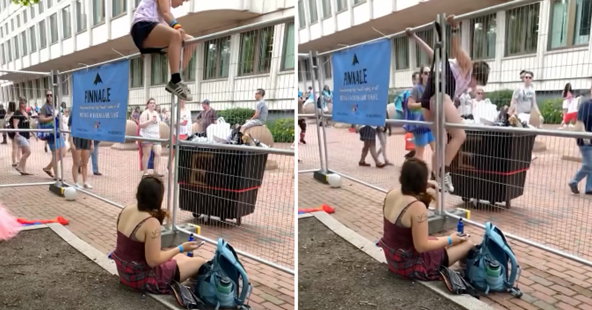Woman Trying to Sneak Into Music Festival Receives the Most Epic Wedgie Ever