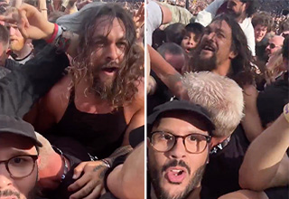 Jason Momoa Spotted Inside the Pit at Black Sabbath’s Final Show 