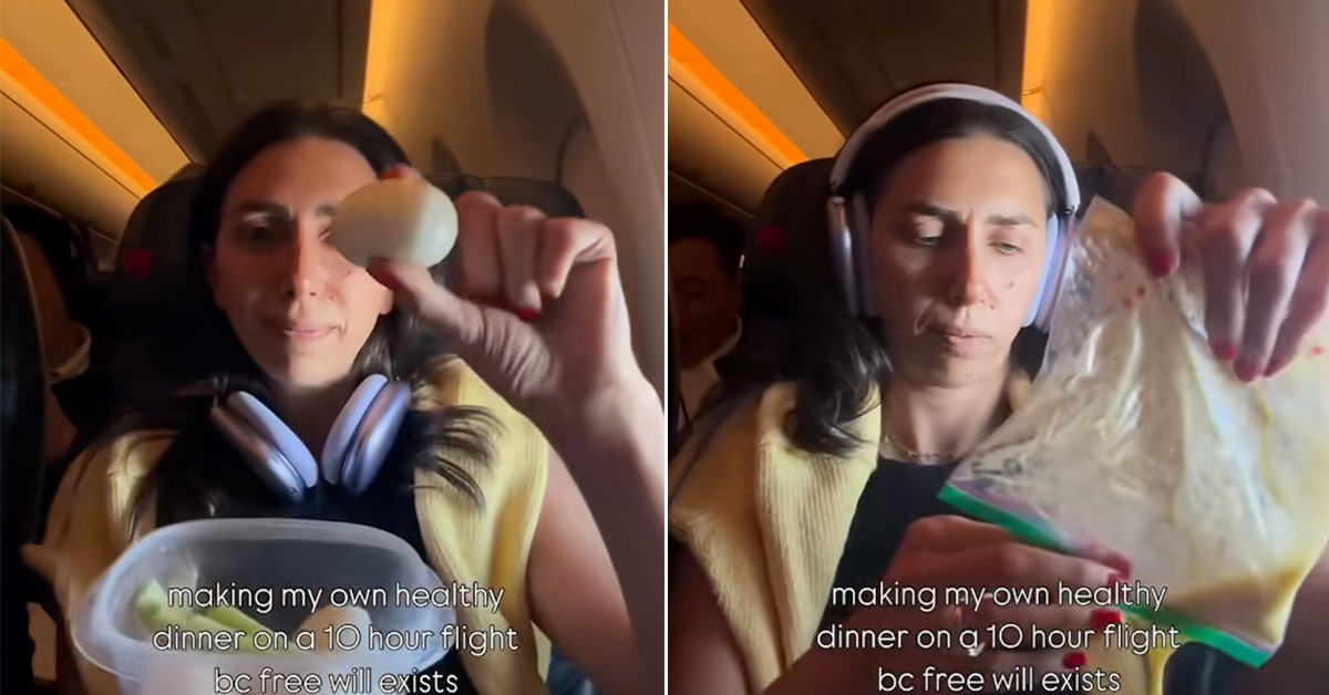 ‘Disgusting’ Food Blogger Makes Boiled Egg Salad on 10-Hour Flight