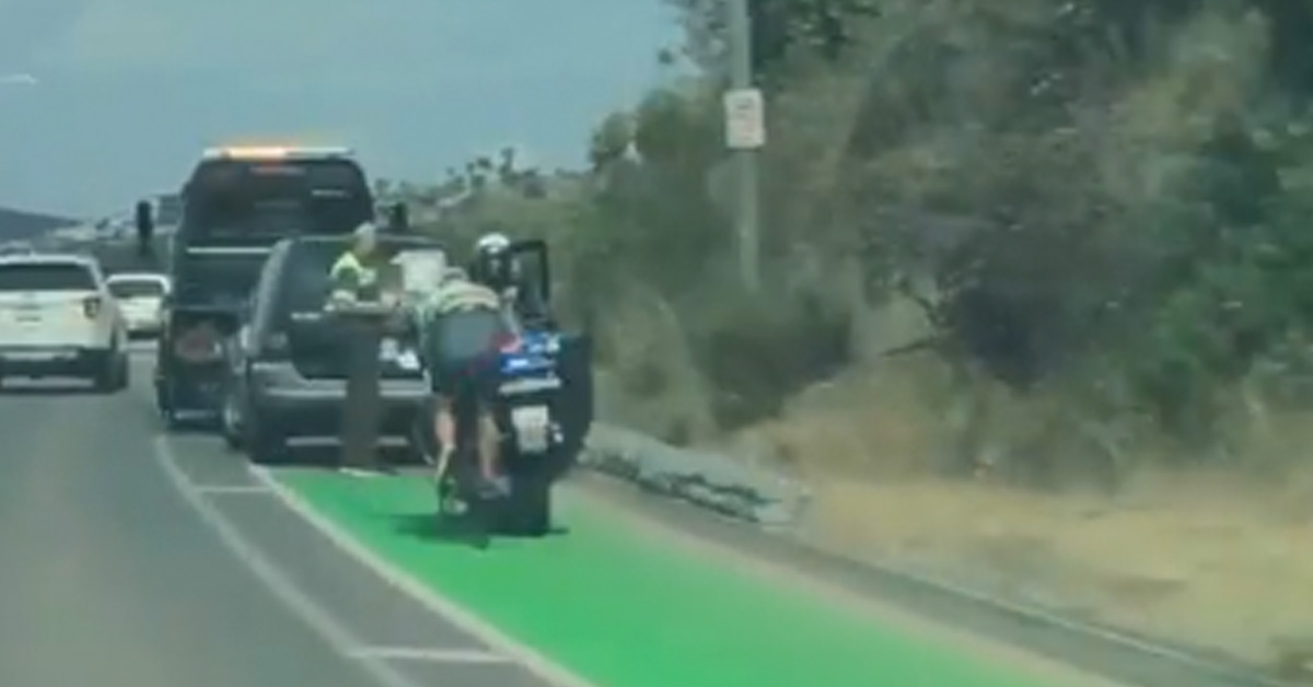 Cyclist Crashes Into Easily Avoidable Car Parked in Bike Lane