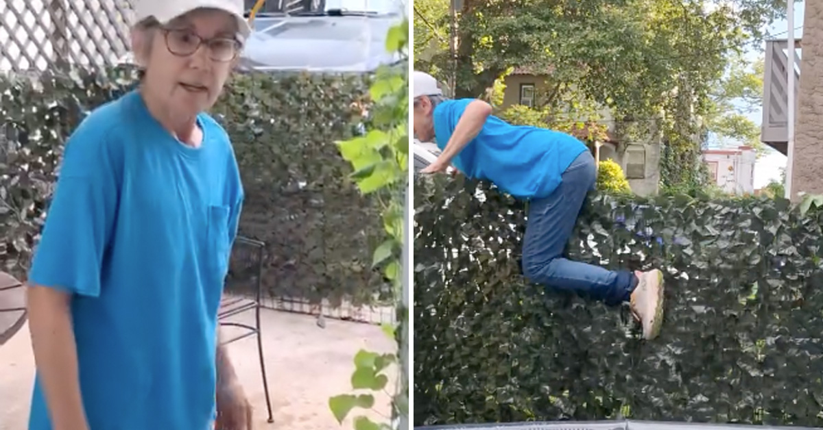 Karen Protests Neighbor’s Pool by Hopping Fence, Then Must Make Slow, Shameful Exit Back Over Fence