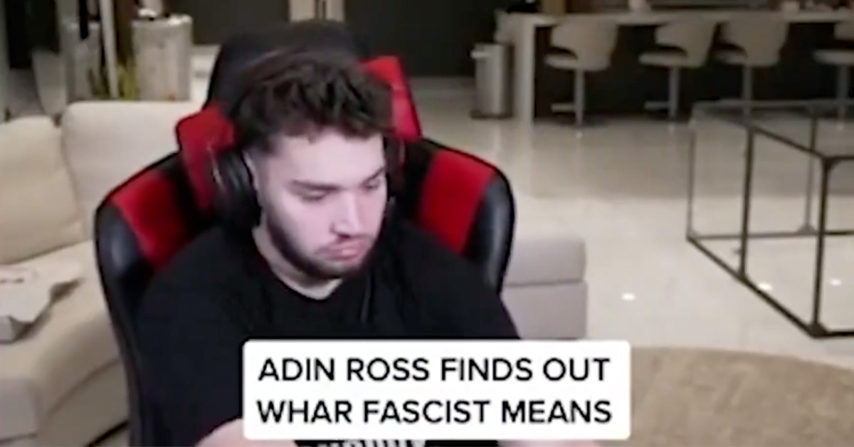 Kick Streamer Adin Ross Is Now the Poster Child for Being Illiterate