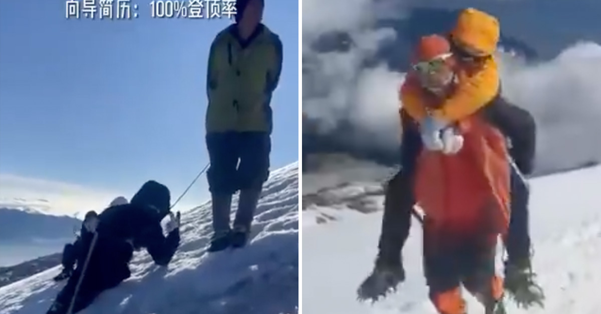 Rich People Are Paying Sherpas to Carry Them Up Mountains So They Can Say They’ve Climbed Them