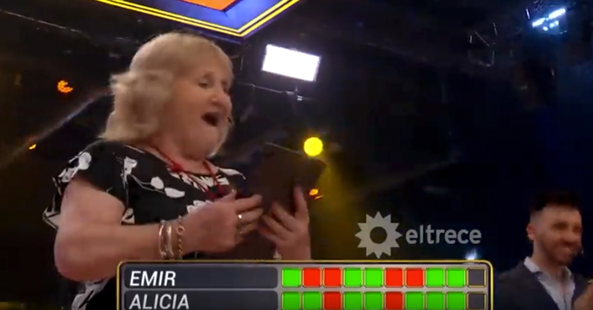 Excited Grandson Violently Tackles Grandmother After She Wins Cash Prize