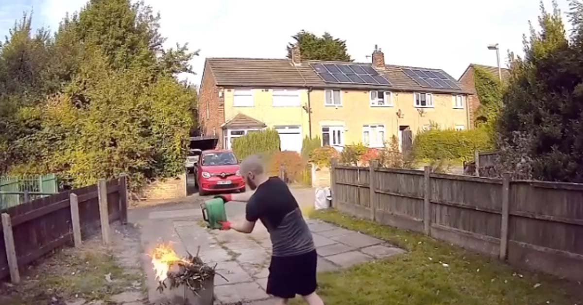 Man Pours Gasoline on a Grill, Immediately Learns Why You Don’t Do That