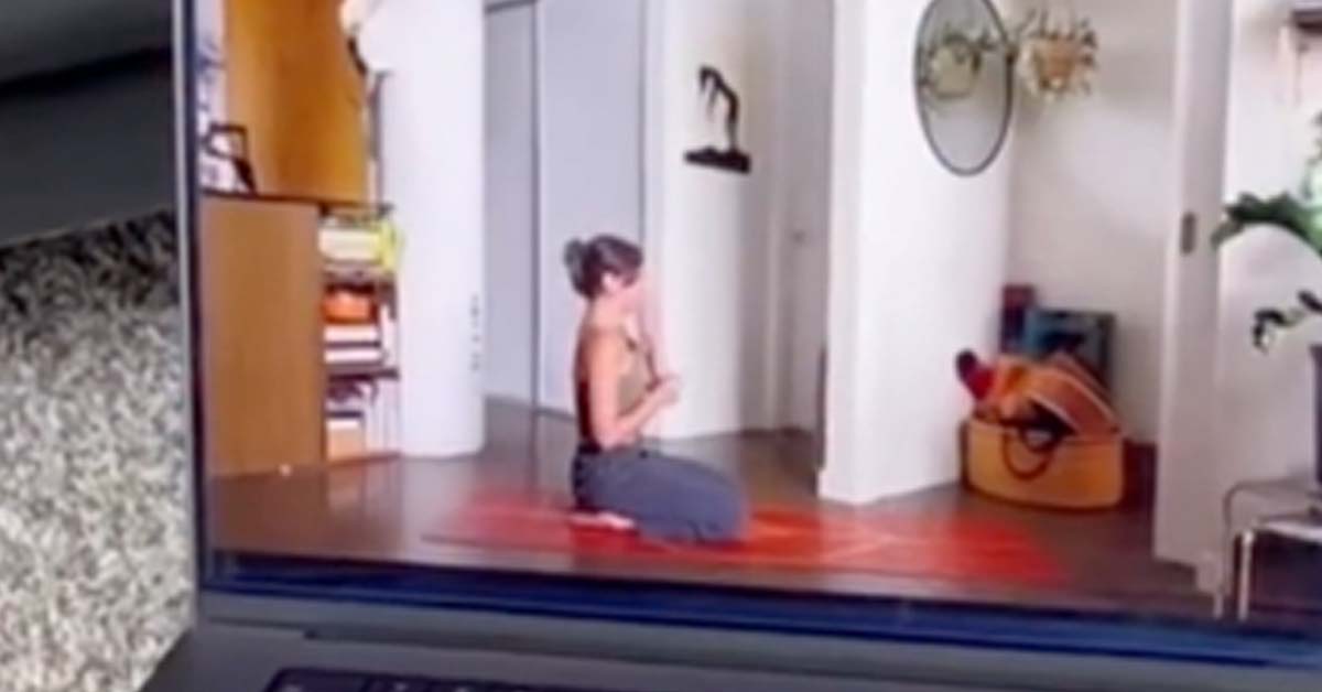 Yoga Instructor Gets Caught Letting Out Massive Belch Mid-Lesson