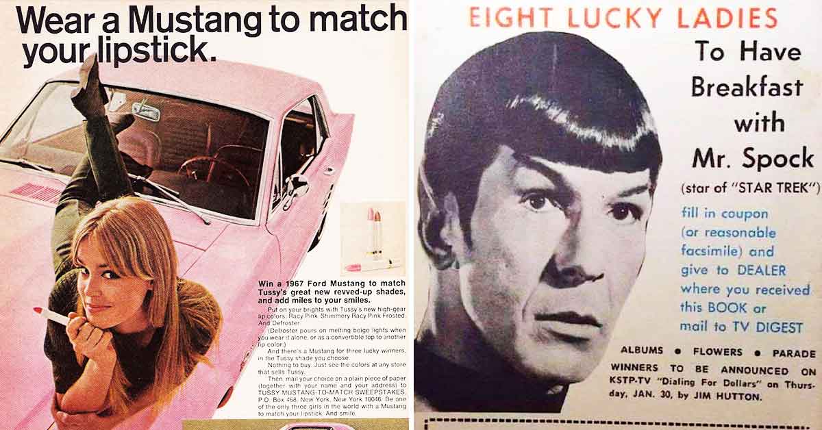 30 Seriously Sweet Sweepstakes from the '60s and '70