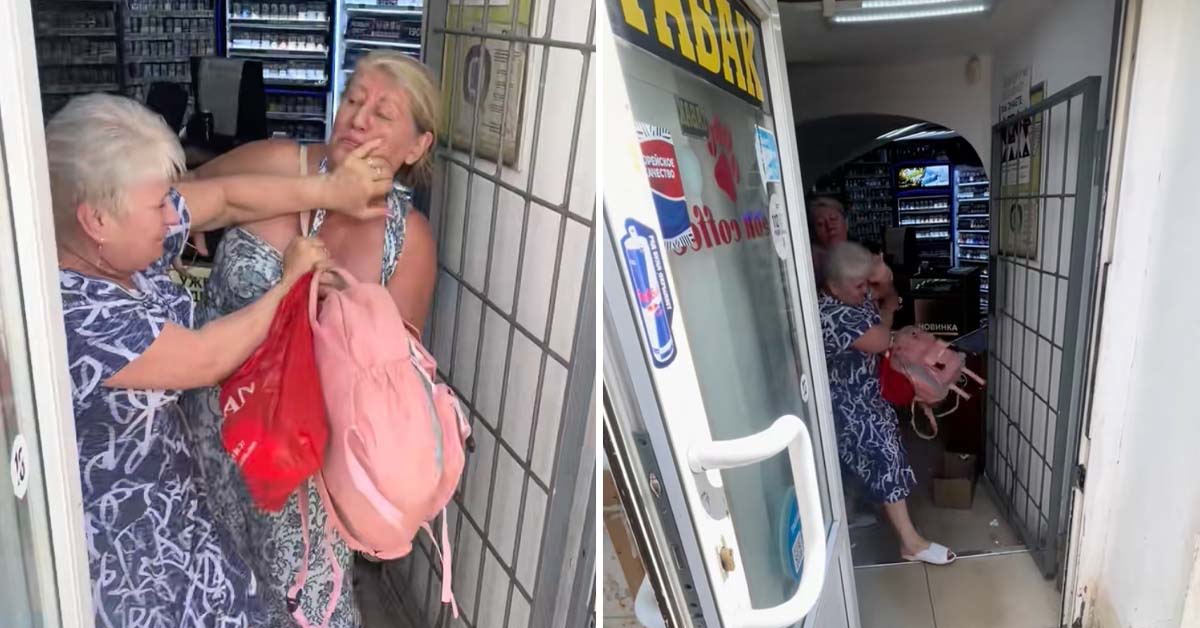 Russian Grannies Get Into All-Out Brawl in the Middle of Corner Store