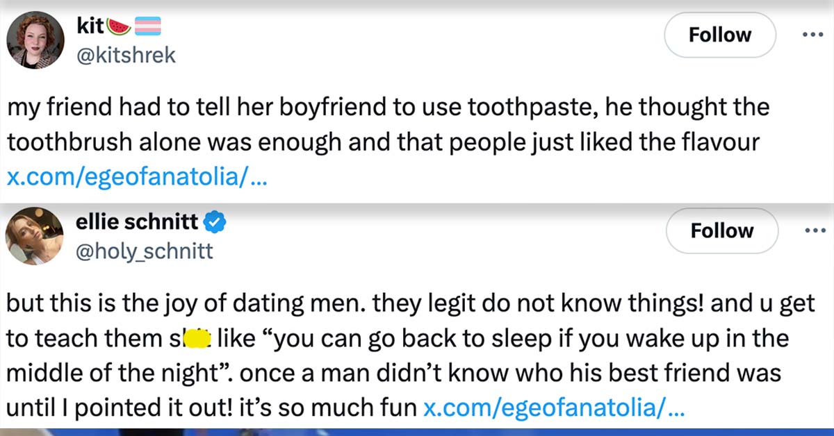 Women Are Sharing All the Things They ‘Taught’ Their Boyfriends, and It’s Not Good for Dudes