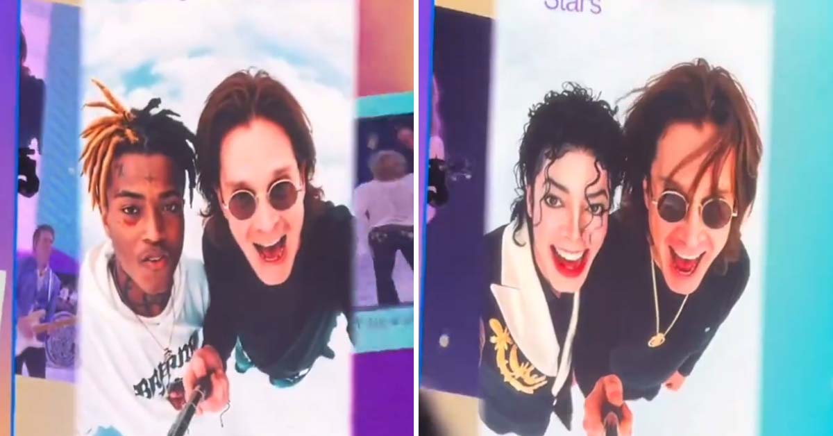 Rod Stewart’s Tour Features Bizarre A.I. Videos of Ozzy Osbourne Hanging Out With XXXTentacion and Prince