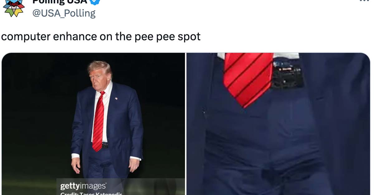 The Pee-vestigators Are Convinced They Have More Proof Trump Is Incontinent