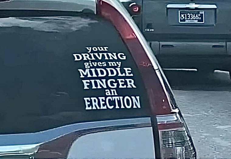 30 Cars With Deeply Regrettable Bumper Stickers