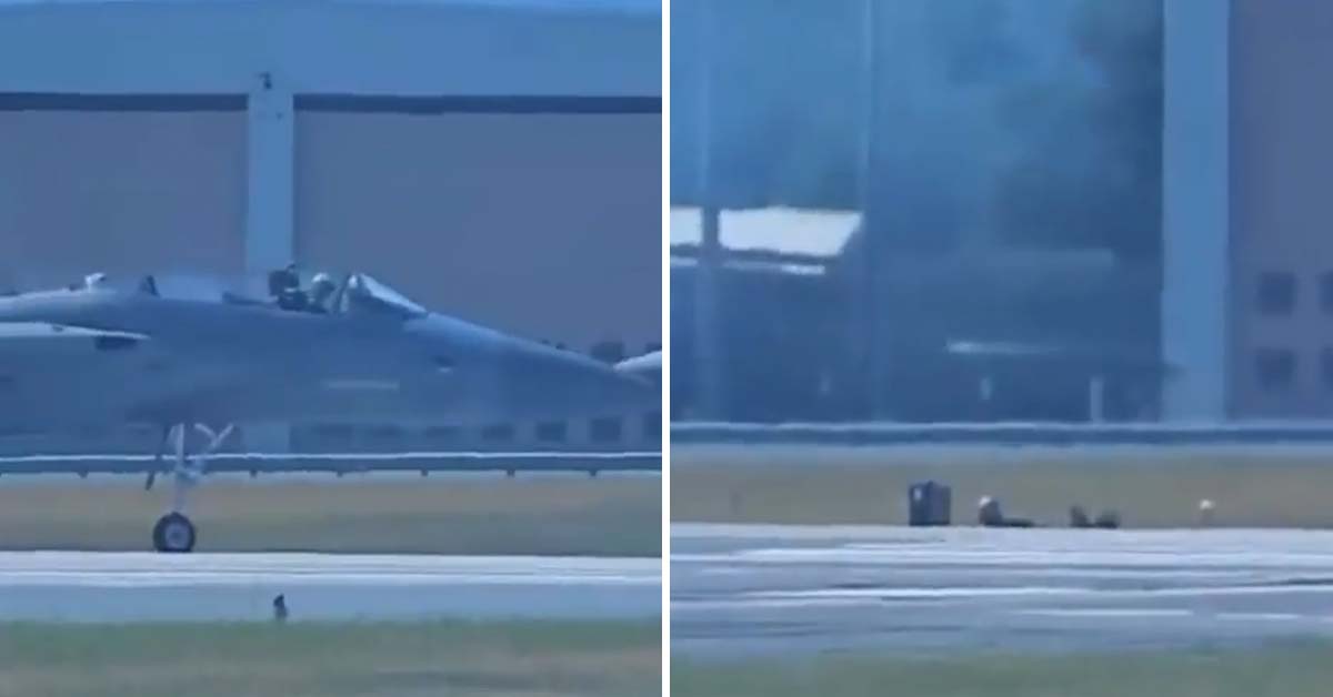 Man Doing F-15 Ride Along Accidentally Ejected While Still on the Ground