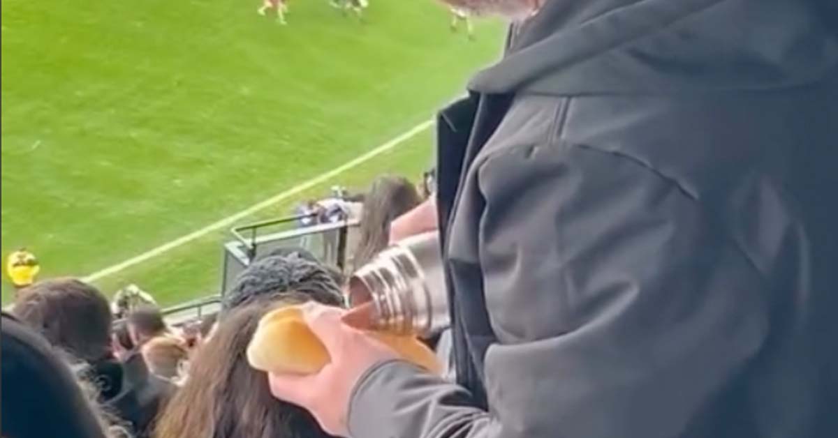 Man Gets Caught Sneaking Thermos Hot Dog Into Stadium