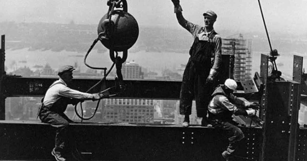 Classic Construction Pics Putting the Job Over Danger