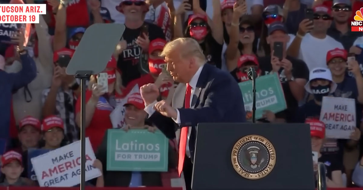Trump Keeps Blasting YMCA on the White House Lawn