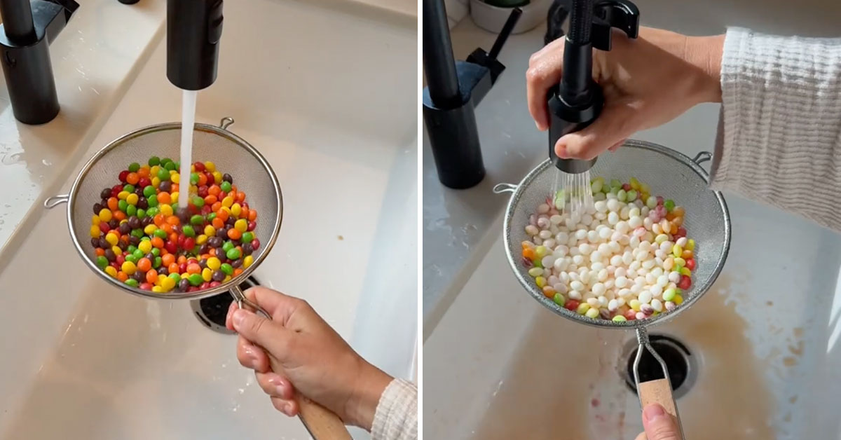 People Think They Can Make ‘Healthy Skittles’ By Washing Off the Dye