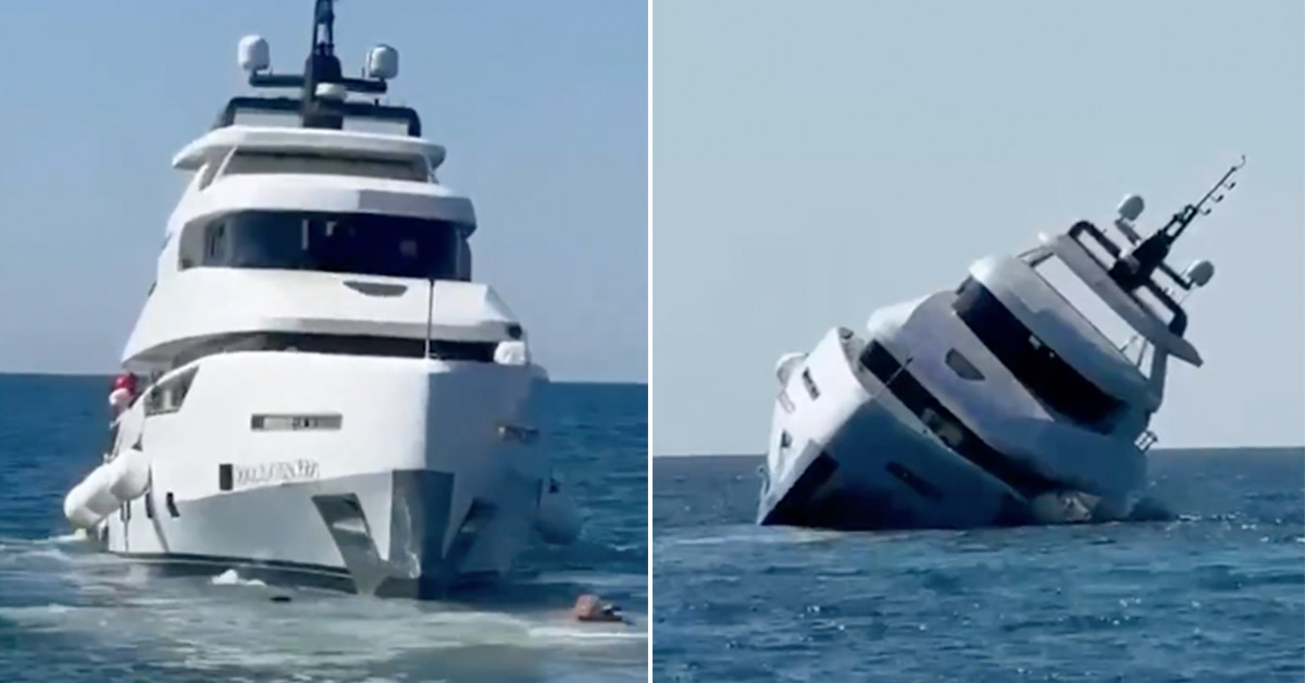 $1,000,000 Luxury Yacht Sinks Minutes After Launch 