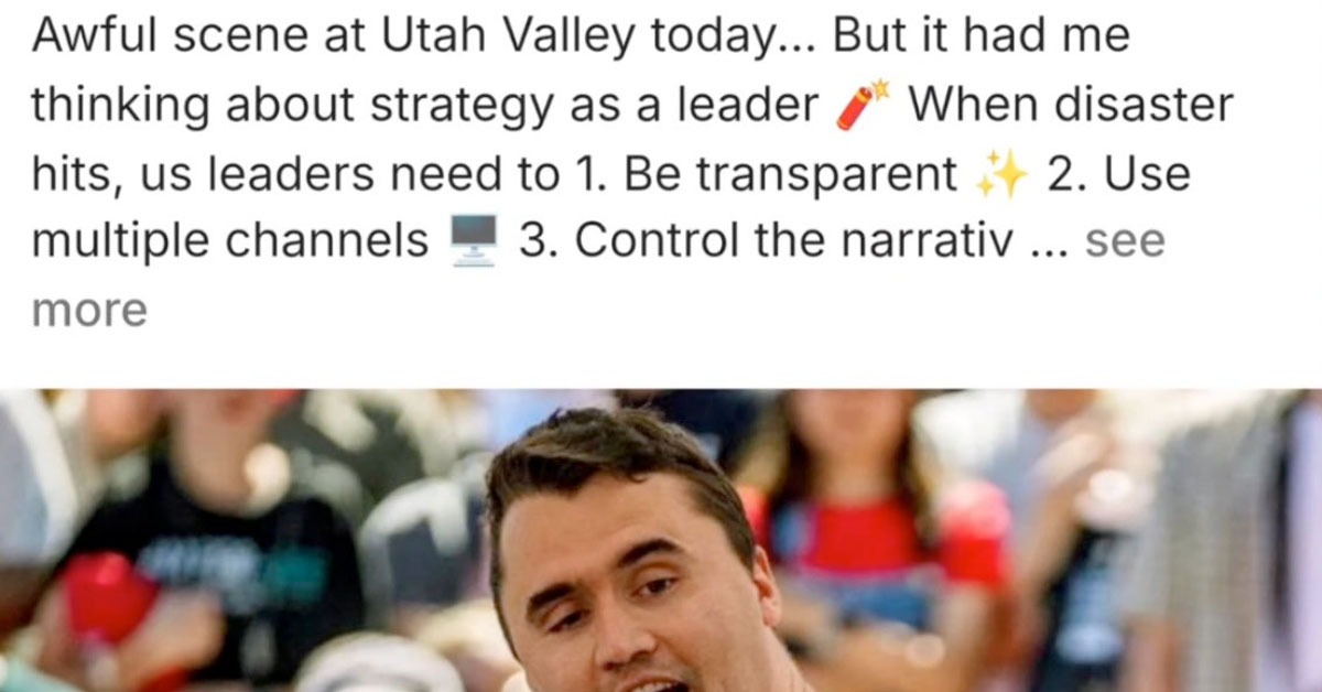People Are Already Turning the Charlie Kirk Assassination into ‘Inspirational’ LinkedIn Slop
