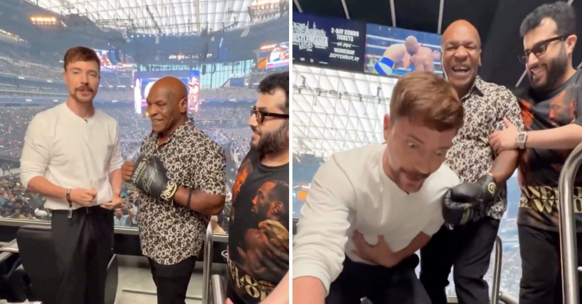 Mike Tyson Punched MrBeast in the Stomach So Hard He Collapsed