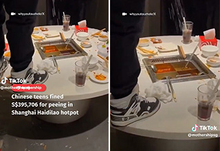 Chinese Teens Handed $300,000 Fine For Peeing In Hotpot