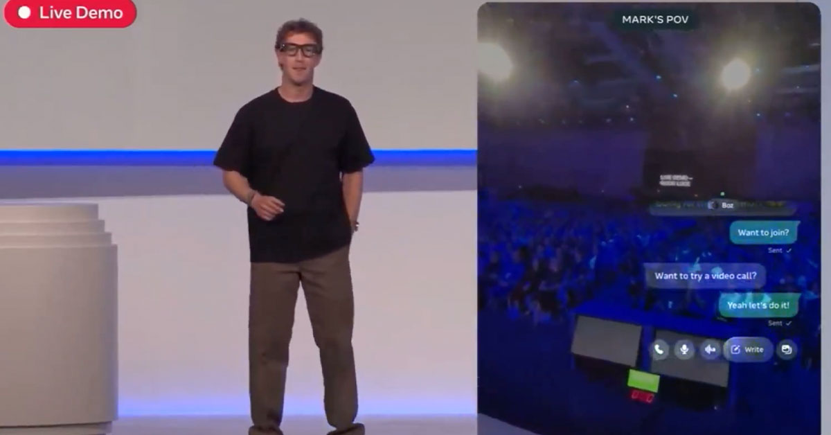 Meta’s New A.I. Glasses Failed Twice During Their Debut