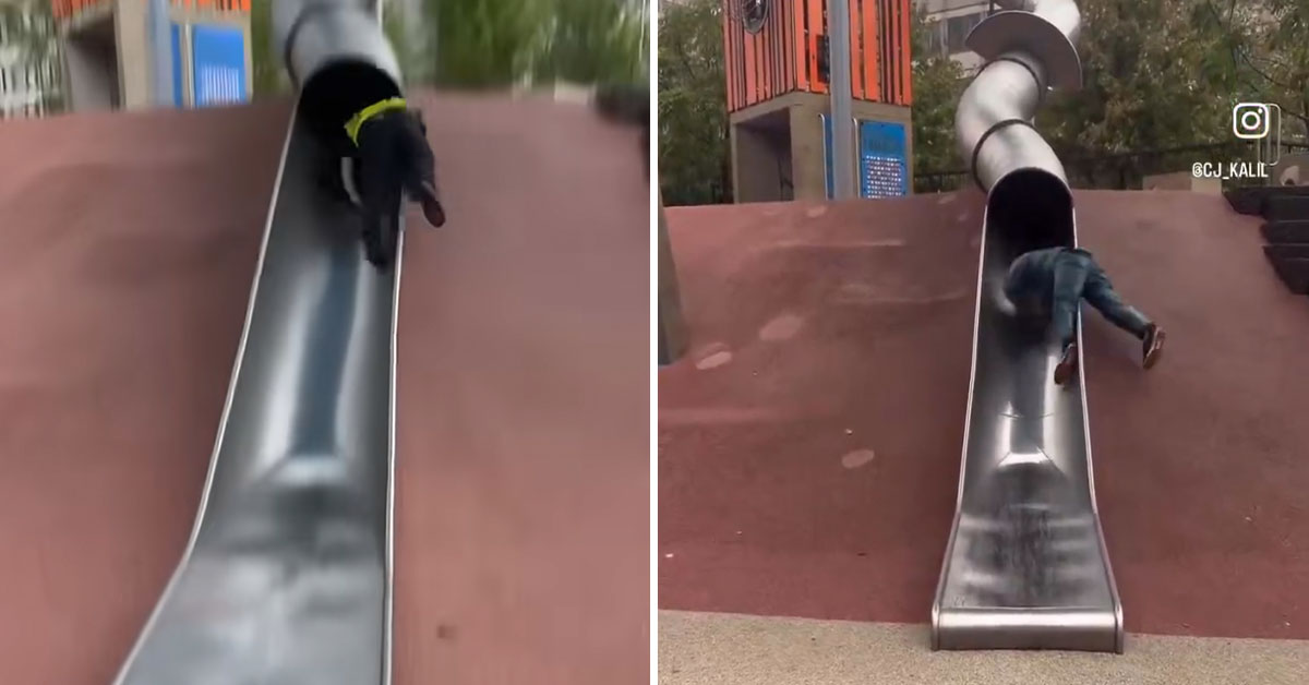 After Years of Trying, Someone Finally Recreated the ‘Boston Slide Cop’ Viral Video