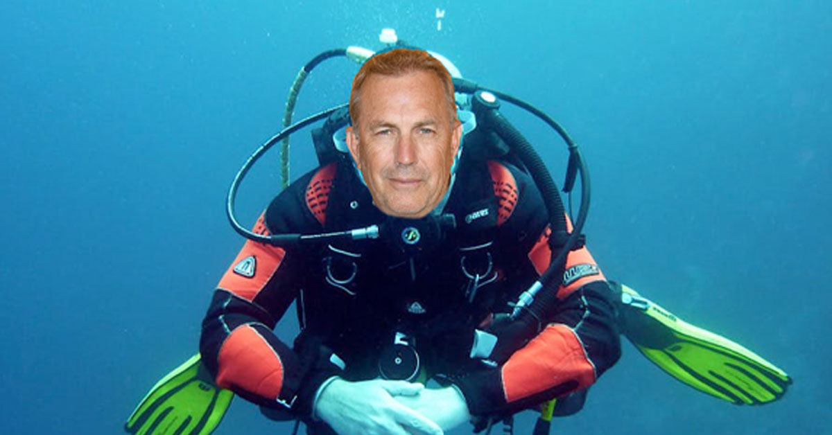 Kevin Costner Responds to Article Calling Him ‘Difficult to Work With’ by Searching for Treasure at the Bottom of the Ocean