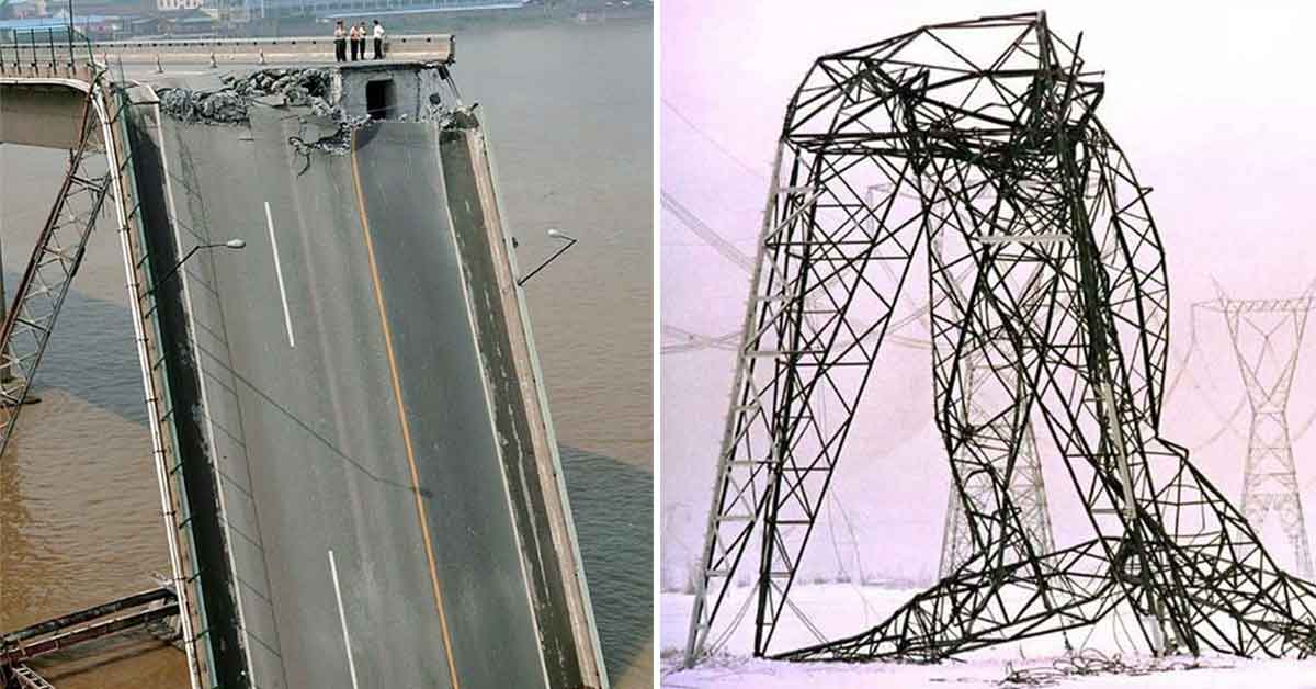 Weird & Chaotic Photos of Maximum Damage Taking Place