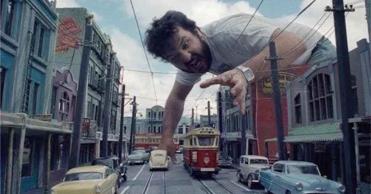 Full Mini Cities Photoed With Their Giant Creators