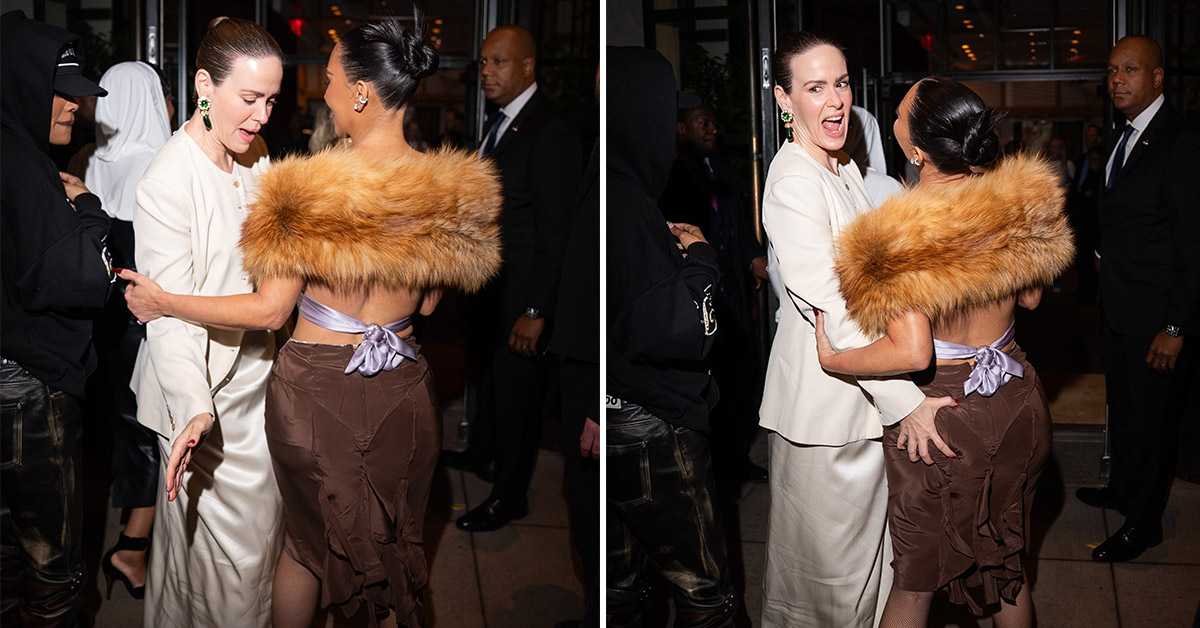 Sarah Paulson Can't Resist Slapping Kim Kardashian's Dump Truck
