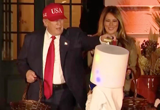 Trump Put Candy On a Kid’s Head Again