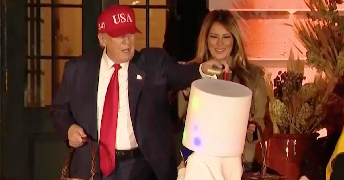 Trump Put Candy On a Kid’s Head Again