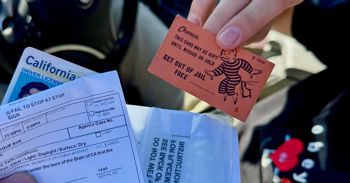 Dude Tries to Use Monopoly ‘Get Out of Jail Free’ Card During Traffic Stop