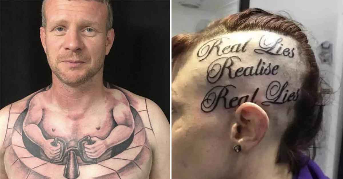 People With Tattoos of Equally Poor Concept and Skill