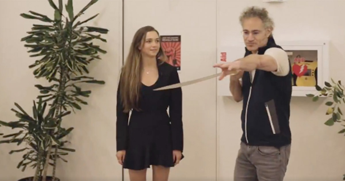 Palantir CEO Alex Karp Tries to Impress Reporter With Sick Sword Tricks
