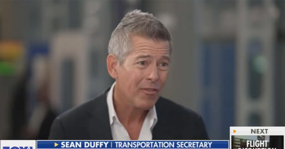 Transportation Secretary Sean Duffy Blames Poor Air Travel on People Wearing Pajamas 