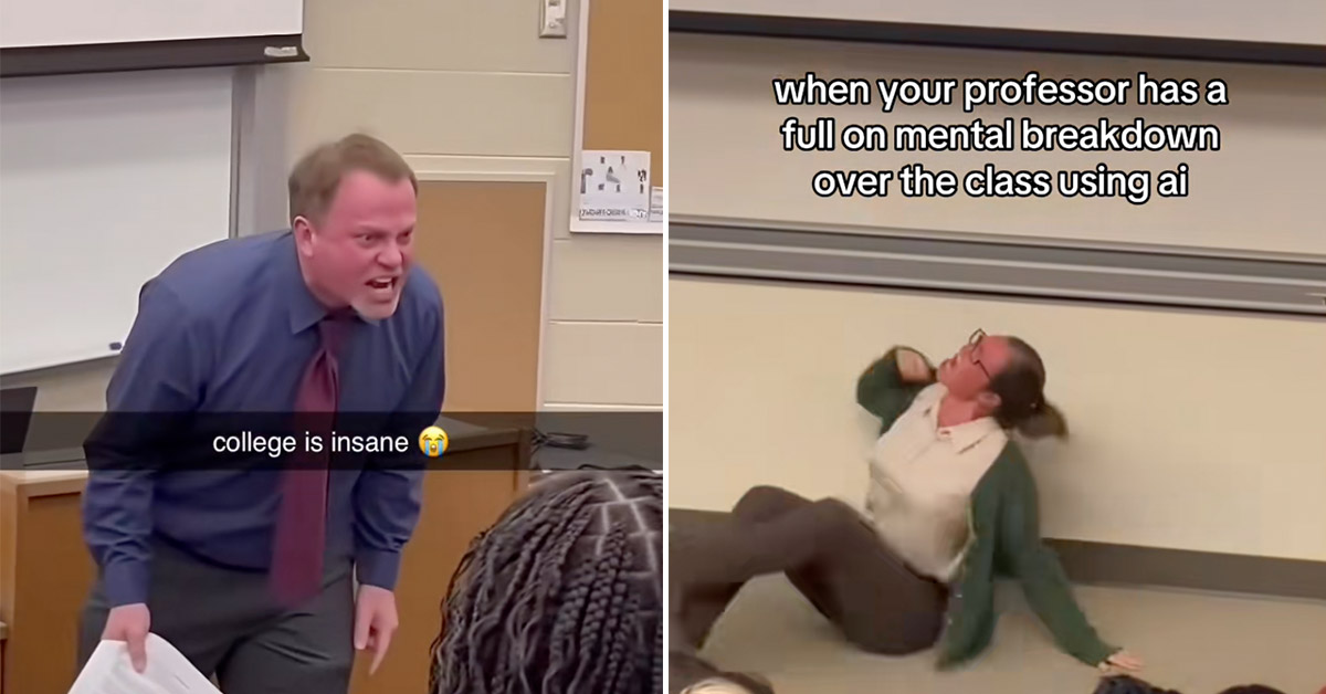 College Students Are Sharing AI-Generated Videos of Their Professors Throwing Tantrums Over AI