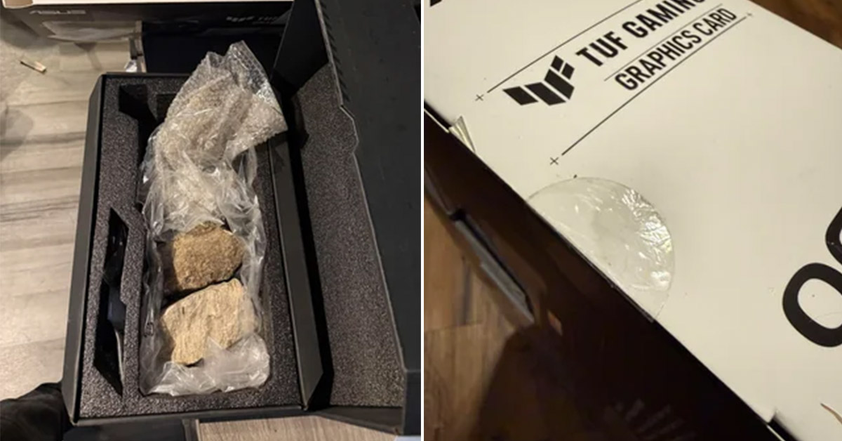Man Who Ordered $1,200 GPU from Best Buy Was Sent a Box of Rocks Instead