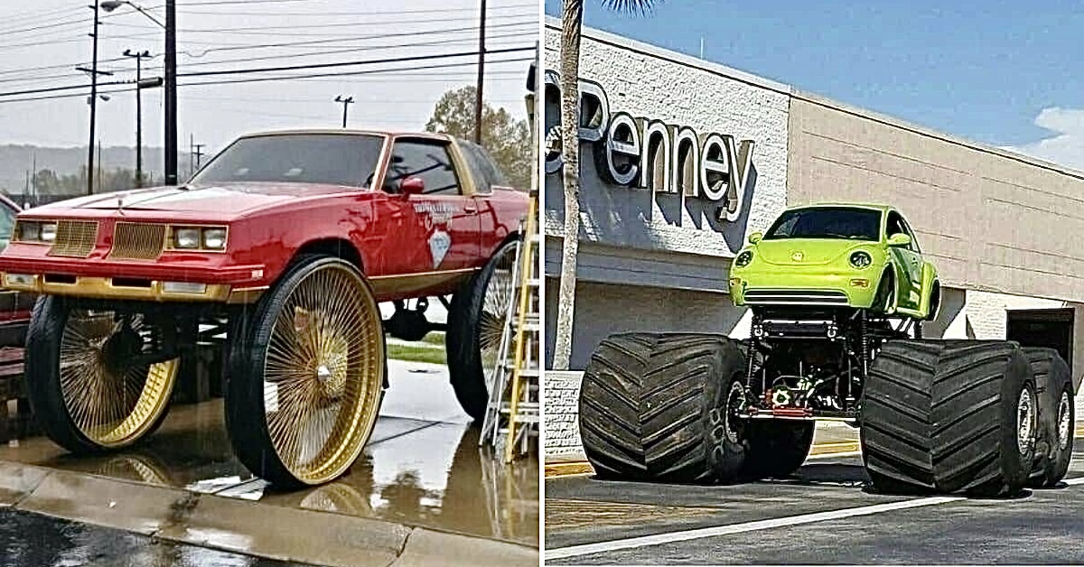 23 Cars Wearing Wheels They Haven't Grown Into Yet