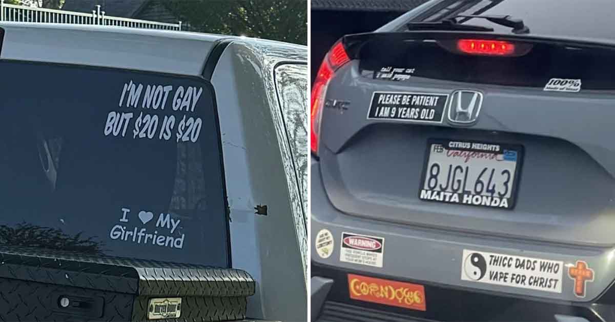 28 Bumper Stickers Going All Out to Make a Joke