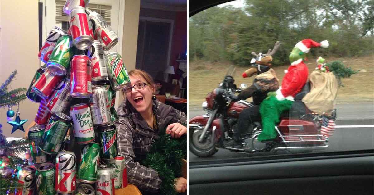17 Christmas Photos from Under the Grinch's Control